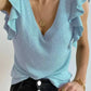 Cascading Ruffles Knit Tank Top