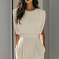Women’s wide-leg short sleeve jumpsuit