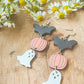 Adorable Wooden Halloween Earrings
