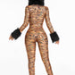 Metallic Hooded Tiger Costume