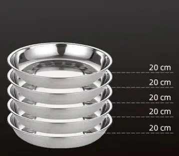 Stainless Steel Tableware Dinner Plate