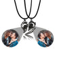 matching couples necklaces for Projection Photo Heart Magnetic Necklace