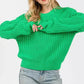 SAGE + FIG Round Neck Drop Shoulder Sweater