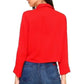 Solid Button Down Tie Front Blouse | Femstylo
