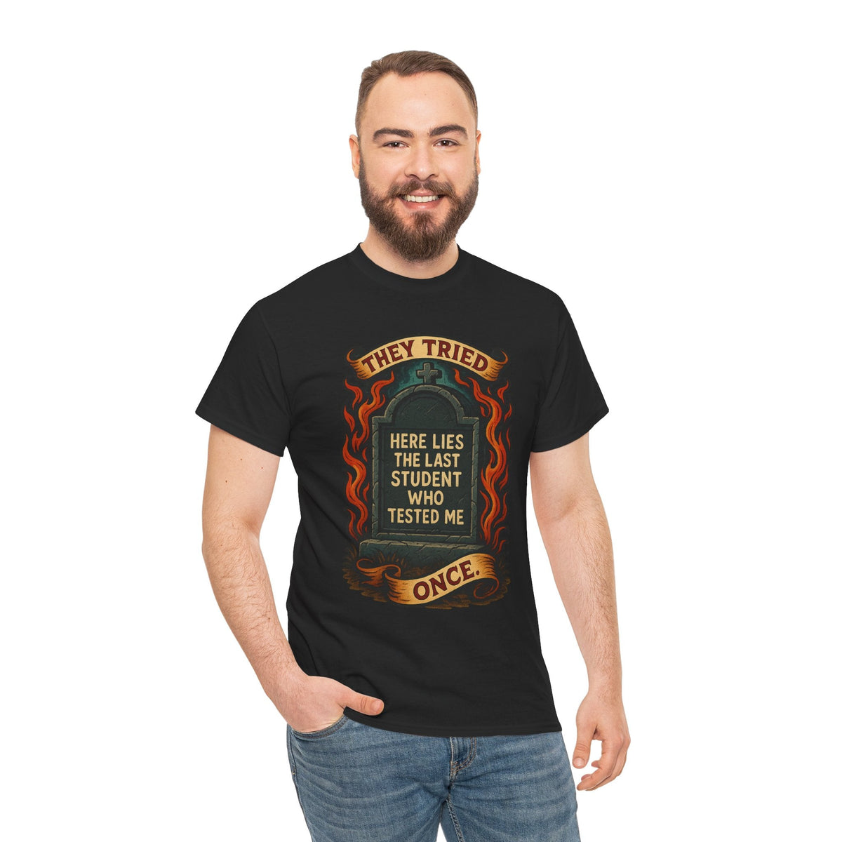 Funny Student Tribute Tee, Unisex Graphic Shirt, Back to School Apparel, Graduation Gift, Teacher Humor Clothing