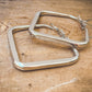 The Everyday Statement Hoop Square - Gold or Silver