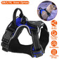 Light Up Dog Harness Rechargeable LED Dog Harness No Pull Lighted Dog Vest with Handle for Small/Medium/Large Dogs