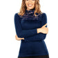 EGI Exclusive Collections Merino Wool Blend Long Sleeves Mock Neck Top