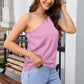 One Shoulder Sleeveless Top