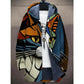Hooded Cardigan Cotton Jacket - Gray