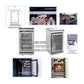 Verona 44-Inch 6-Burner 85K BTU Stainless Steel Outdoor BBQ Kitchen Grill Island With Wine Cooler, Rotisserie Kit, And Storage Cabinets (SAK97105)
