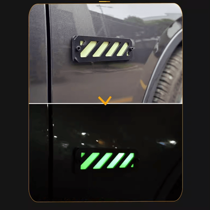 Motorcycle Glow-in-the-Dark 3D Warning Sticker