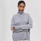 Winter Turtleneck Sweater Ins Solid Color Long Sleeve Pullover Top Women's Clothing