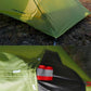 Silicon coated double tip single tip poleless tent rainproof