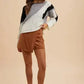 Annie Wear Color Block Drop Shoulder Sweater - Trendy & Comfortable