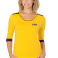 UG Apparel NCAA LSU Tigers Womens Plus Size Roll-Up Top, 1X, Gold