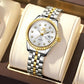 Women's 33mm Fluted Bezel Quartz Date Watch