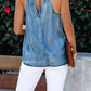 Halter Neck Denim Tank Top