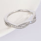 Everyday Lightweight Luxury Twisted-cross Wedding Ring