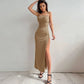 Chic Backless High-Waist Dress
