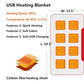 Winter Flannel Heated Blanket Cold Protection Body Warmer Usb Heated Warm Shawl Electric Heated Plush Blanket