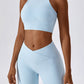 Moderate Support Racerback Tank with Cutout Detail