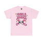 Funny Girls Night Shirt – Lesbian Humor Tee – Pink Scissors Graphic on Gildan 5000