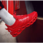 Shock-absorbing running shoes