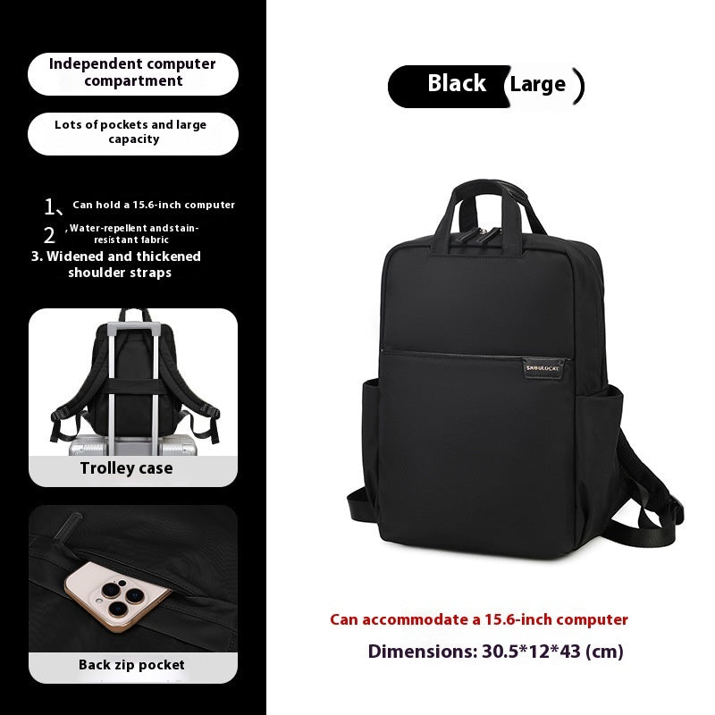 Simple Canvas Travel Large Capacity Women's Backpack