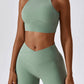 Moderate Support Racerback Tank with Cutout Detail