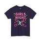 Funny Girls Night Shirt – Lesbian Humor Tee – Pink Scissors Graphic on Gildan 5000