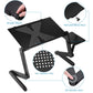 Foldable Laptop Table Bed Notebook Desk with Mouse Board Aluminum Alloy Breakfast Snacking Tray for Home Office Travel Use