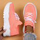 Plus Size Sports Women's Shoes Breathable Flying Woven Lazy Shoes