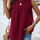 Swiss Dot Round Neck Tank