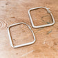 The Everyday Statement Hoop Square - Gold or Silver