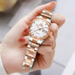 Women's Automatic Pearl-Effect Day-Date Watch