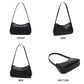Small Shoulder Bag for Women Cute Mini Purse Trendy Vegan Leather Y2k Crescent Handbag