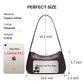 Small Shoulder Bag for Women Cute Mini Purse Trendy Vegan Leather Y2k Crescent Handbag
