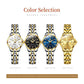 OLEVS Watch Women Two Tone Watches for Women with Date Dress Womens Watches for Small Wrists Luxury Easy Read Womens Watch Waterproof Blue/Black/Gold/Silver Dial Reloj para Mujer
