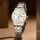 OLEVS Watch Women Two Tone Watches for Women with Date Dress Womens Watches for Small Wrists Luxury Easy Read Womens Watch Waterproof Blue/Black/Gold/Silver Dial Reloj para Mujer