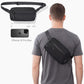 2L Sling Bag for Men & Women - Anti-Theft RFID Blocking Fanny Pack with Lockable Zippers, Water Resistant Lightweight Crossbody Bag for Travel Hiking Running Gym Walking Daily Use(Black)