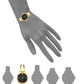Women's Elegant Diamond Accent Watch – Stainless Steel Quartz Bracelet Watch