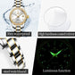 OLEVS Watch Women Two Tone Watches for Women with Date Dress Womens Watches for Small Wrists Luxury Easy Read Womens Watch Waterproof Blue/Black/Gold/Silver Dial Reloj para Mujer