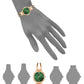 Women's Elegant Diamond Accent Watch – Stainless Steel Quartz Bracelet Watch
