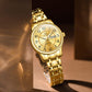OLEVS Watch Women Two Tone Watches for Women with Date Dress Womens Watches for Small Wrists Luxury Easy Read Womens Watch Waterproof Blue/Black/Gold/Silver Dial Reloj para Mujer