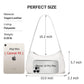 Small Shoulder Bag for Women Cute Mini Purse Trendy Vegan Leather Y2k Crescent Handbag