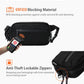 2L Sling Bag for Men & Women - Anti-Theft RFID Blocking Fanny Pack with Lockable Zippers, Water Resistant Lightweight Crossbody Bag for Travel Hiking Running Gym Walking Daily Use(Black)