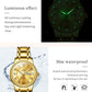 OLEVS Watch Women Two Tone Watches for Women with Date Dress Womens Watches for Small Wrists Luxury Easy Read Womens Watch Waterproof Blue/Black/Gold/Silver Dial Reloj para Mujer