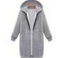 Hooded Long-sleeved Winter Sweater Women's Jacket In A Long Thick Shirt