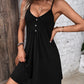 Women’s Solid Button-Detail Cami Dress